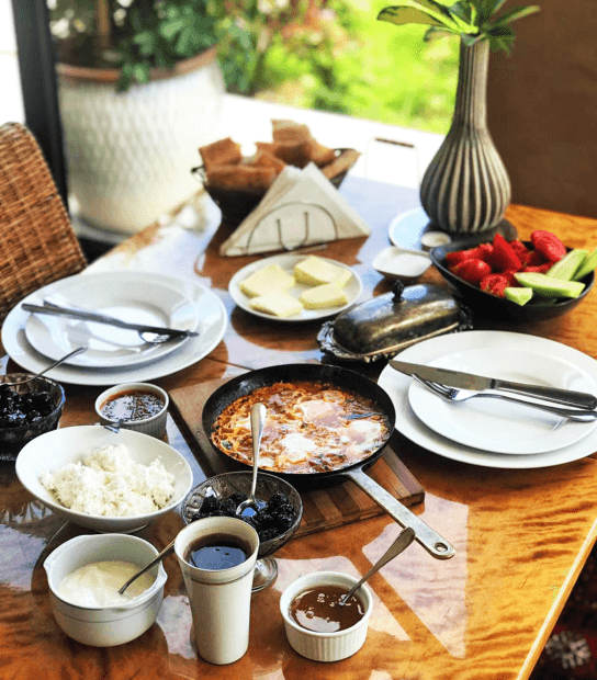 Delicious Georgian breakfast