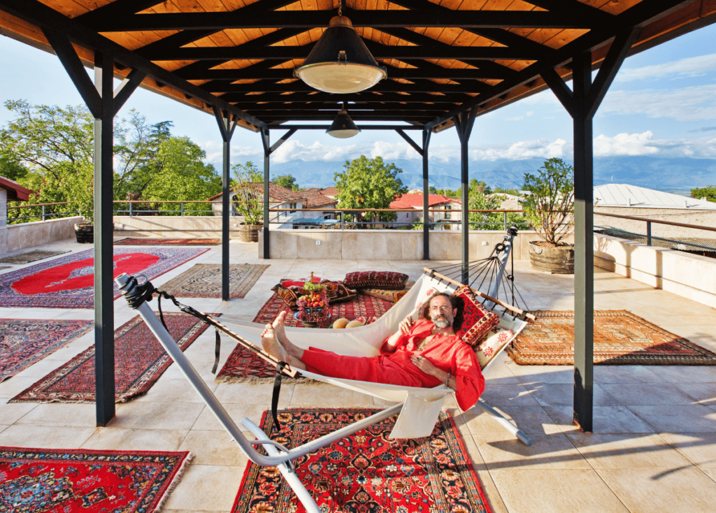 Yoga area on the terrace