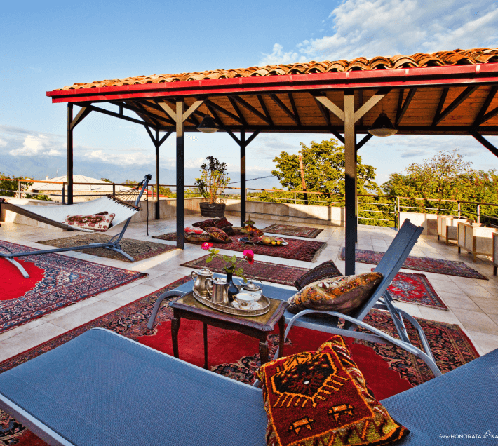 Terrace for yoga