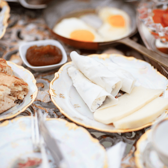 Delicious Georgian breakfast